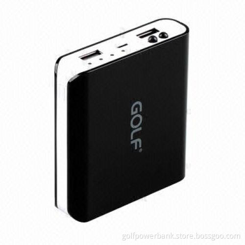 6,000mAh rechargeable portable power bank with two USB output